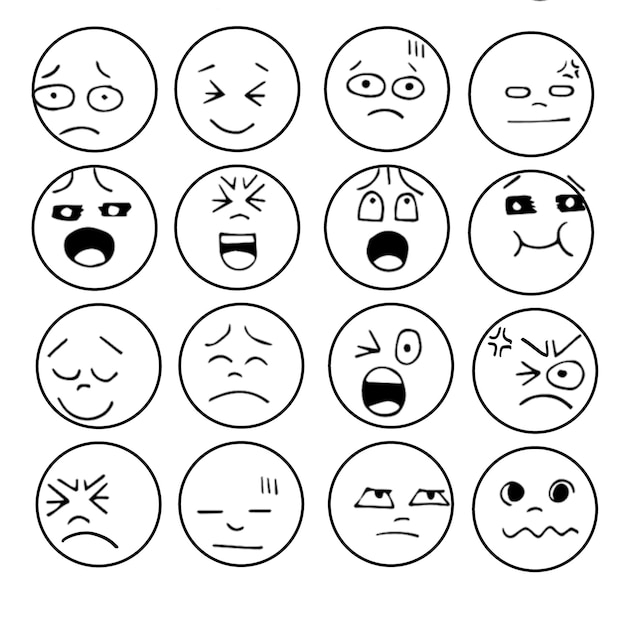 Una expresión emocional en varias caras que muestran una gama de sentimientos
