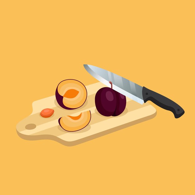 Vector expresión facial con comida de estilo vintage, dibujos animados de frutas y carácter emoji de comida rápida