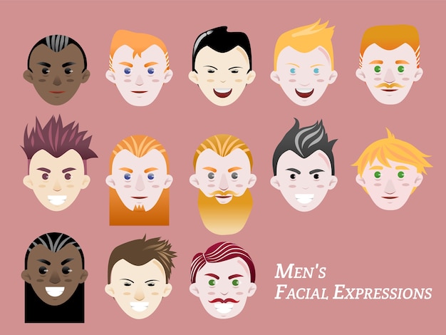 Expresión facial masculina