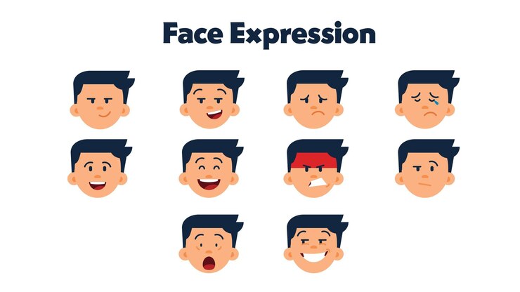 Expresión facial vectorial