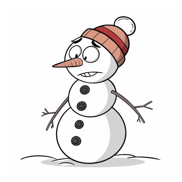 Expresiones de muñecos de nieve Humores de carácter invernal lúdicos y festivos para creaciones navideñas