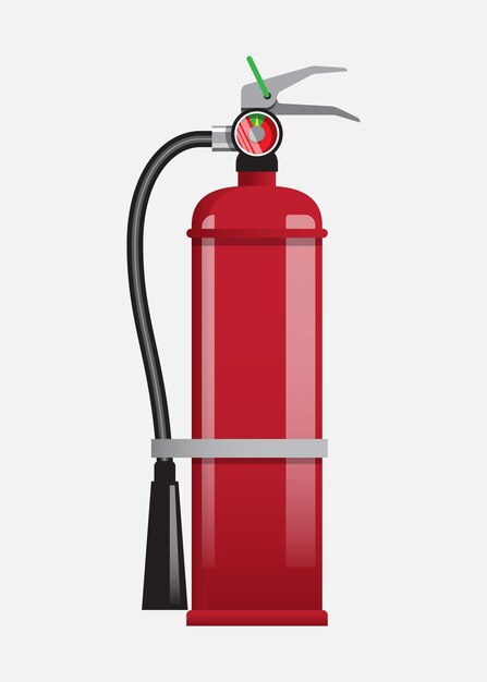 extinguidor de fuego vectorial