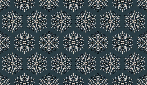 extracto, lujo, elegante, crema, y, gris, floral, seamless, patrón