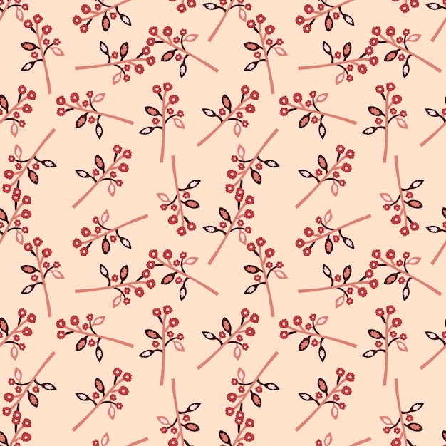 Extraña flor de patrones sin fisuras Adorno floral botánico contemporáneo Plantas creativas papel tapiz sin fin