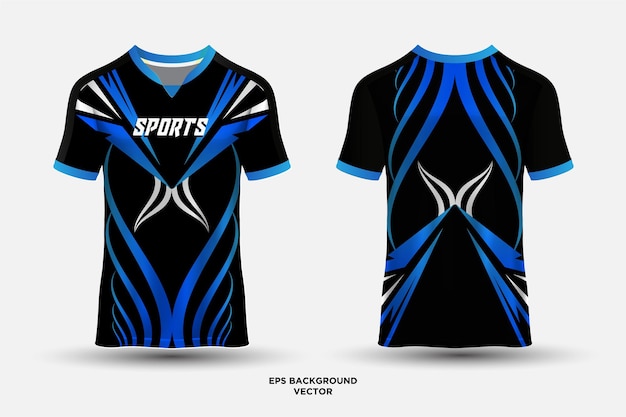 Extraordinario diseño de jersey deportivo de camiseta adecuado para vectores de juegos de fútbol de carreras