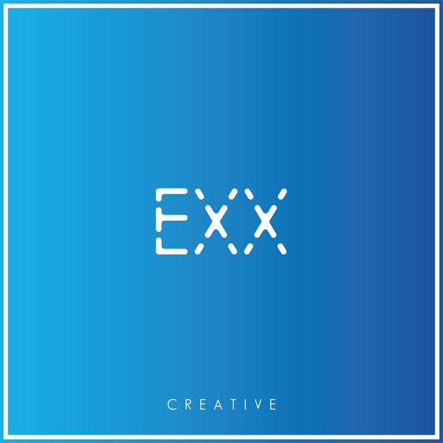 EXX Premium Vector último diseño de logotipo Diseño creativo de logotipo Ilustración vectorial Logotipo mínimo Monograma