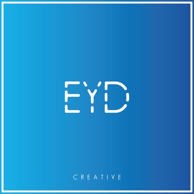 EYD Premium Vector último diseño de logotipo diseño creativo de logotipo vector ilustración monograma de logotipo mínimo