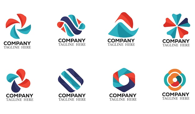 Eye Catching Business Logo Company Symbol Logo Set Minimalist timeless Logo Elements for Branding