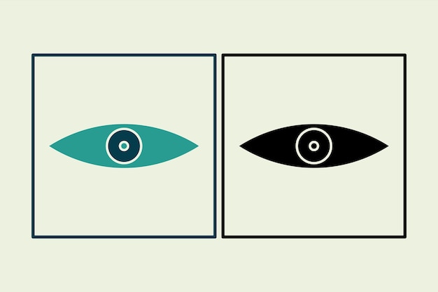 Eye icon icon related to UI elements suitable for web site app user interfaceselement printable etc solid icon style simple vector design editable