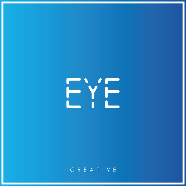 EYE Premium Vector último diseño de logotipo Diseño creativo de logotipo Ilustración vectorial Logotipo mínimo Monograma