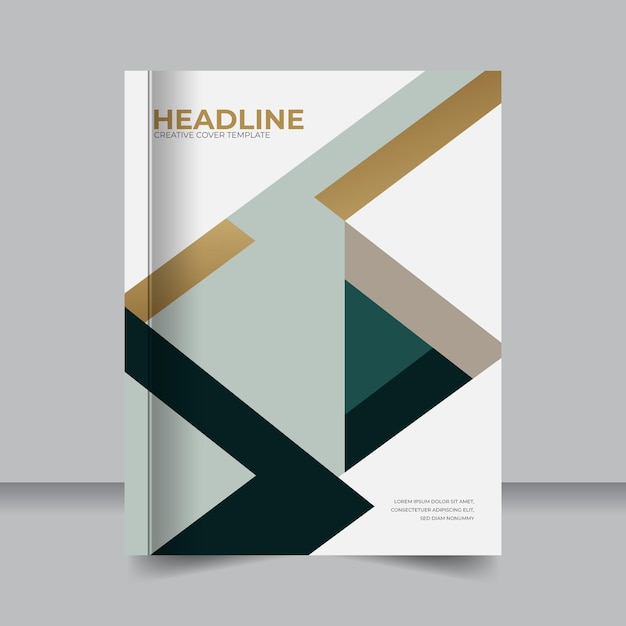EyeCatching Corporate Report Cover Layout Template Annual Report Cover Design with Colorful