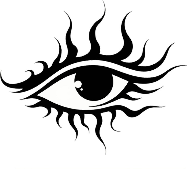 eyes Black silhouette