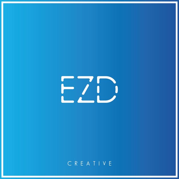 EZD Premium Vector último diseño de logotipo diseño creativo de logotipo ilustración vectorial monograma de logotipo mínimo