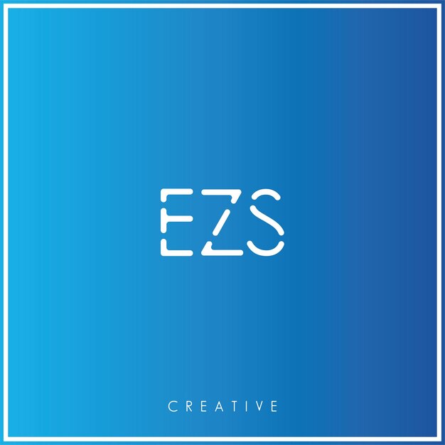 EZS Premium Vector último diseño de logotipo diseño creativo de logotipo ilustración vectorial monograma de logotipo mínimo