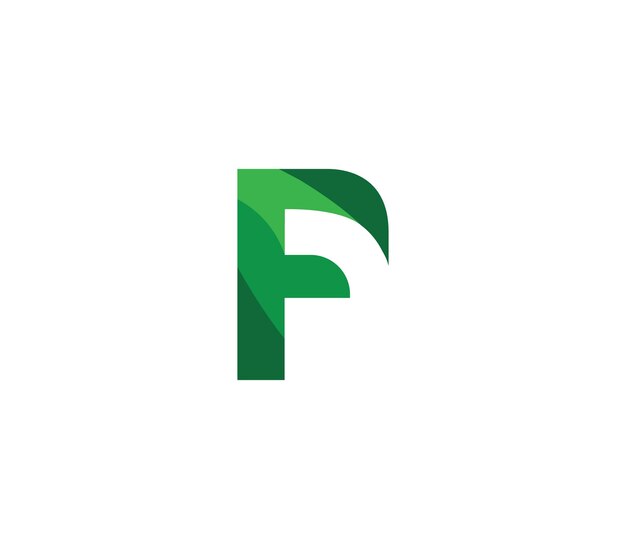 F El concepto de diseño del logotipo de Alphabet Nature