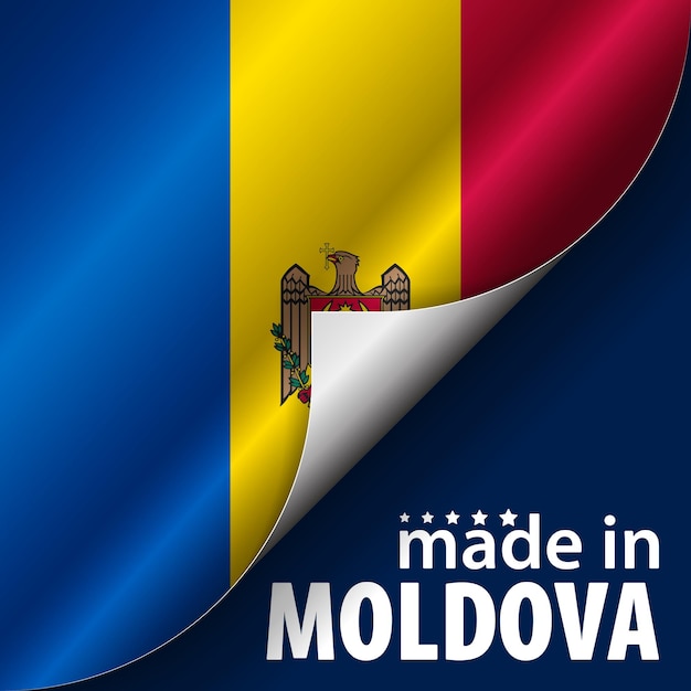 Fabricado en moldavia gráfico y etiqueta