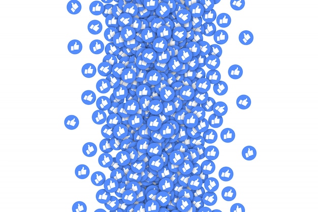 Facebook Thumbs Up 3D Conceptual Resumen Antecedentes