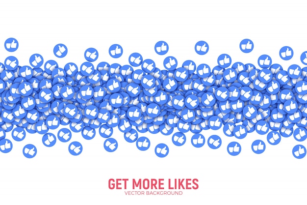 Facebook Vector 3D como pulgar arriba iconos ilustración de arte