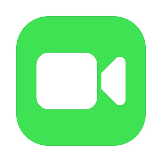 Vector facetime icon logo videollamadas y símbolo de comunicación