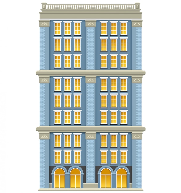 Fachada del edificio alto
