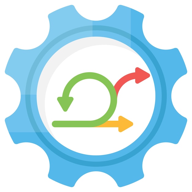 Vector facilitación ágil concepto proceso sprint diseño vectorial software y símbolo de desarrollo web computadora