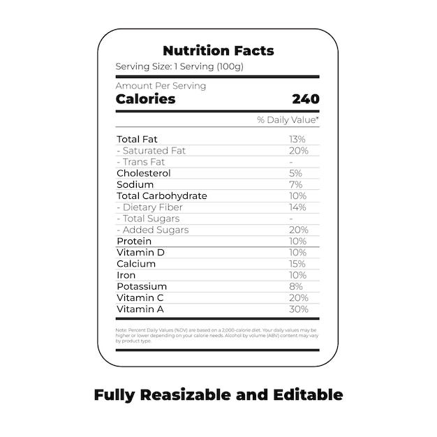 Factos nutricionales calculadora nutricional hechos nutricionales etiqueta etiqueta nutricional