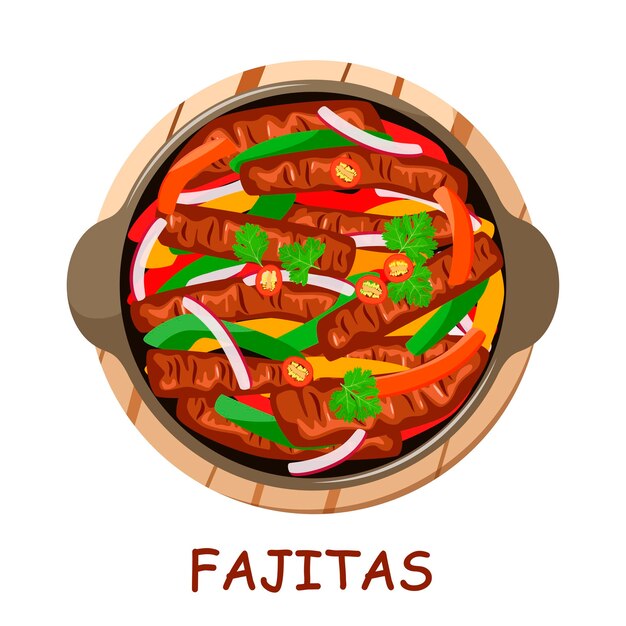 fajitas Comida mexicana.