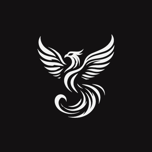 Falcón pájaro volador Logotipo plantilla diseño de ilustración de icono vectorial