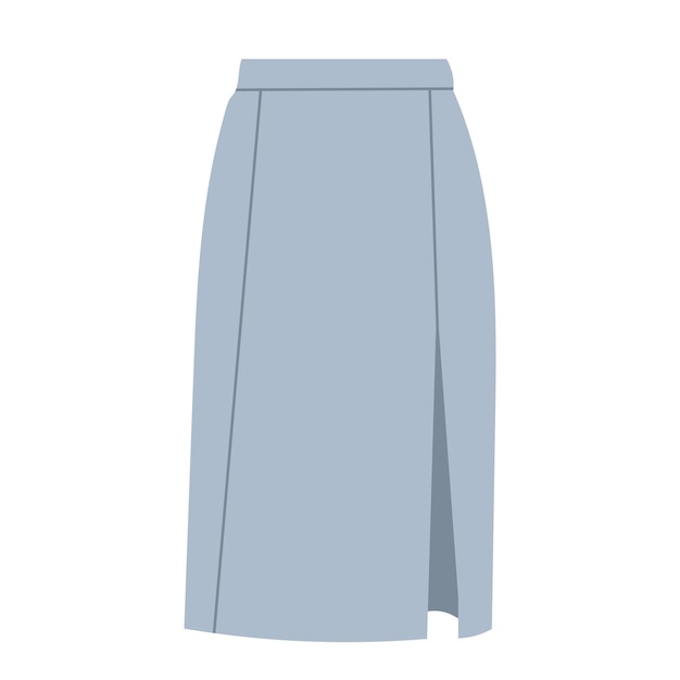 falda de mujer en estilo plano vector