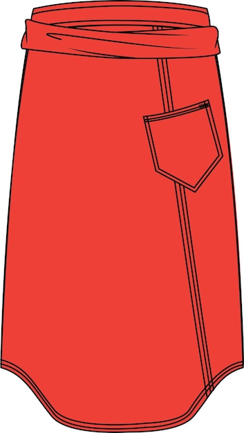 La falda roja de Morgans