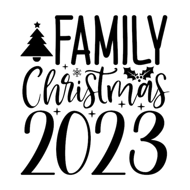 Familia navidad 2023 SVG