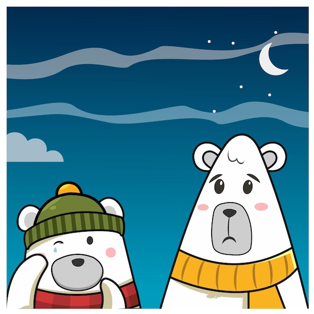 Familia de osos en la piscina