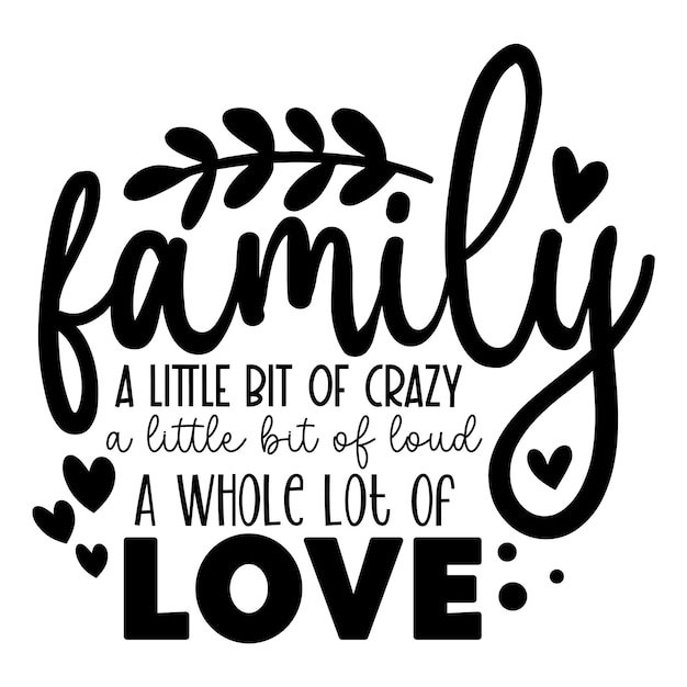 Vector family quotes diseño svg