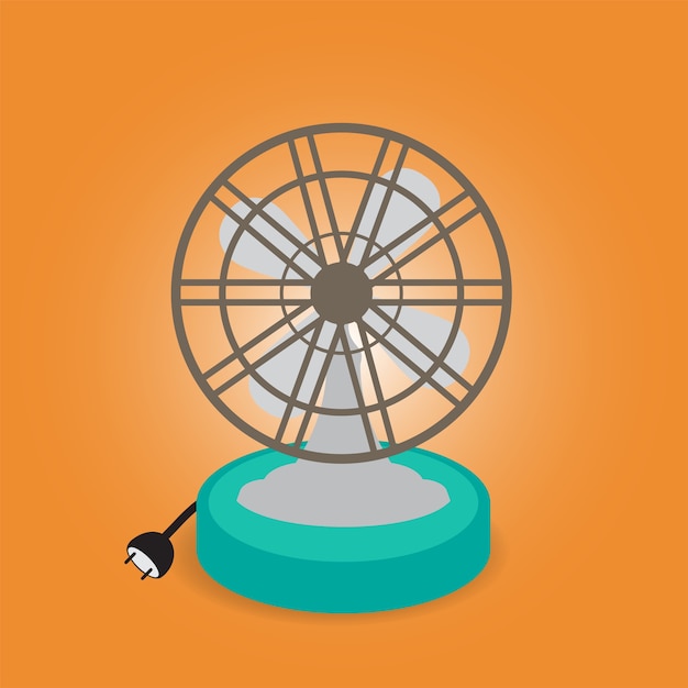 Vector fan antiguo