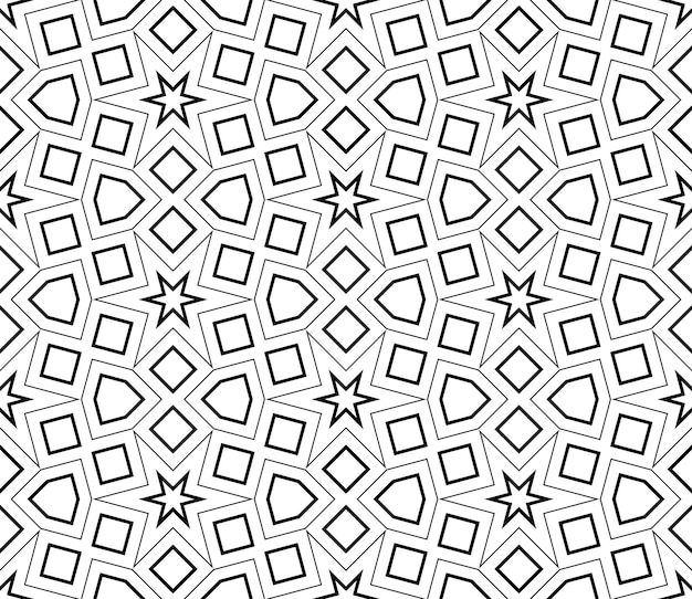 Fantasía abstracta delgada línea de patrones sin fisuras. Fondo geométrico ornamental lineal. Papel de regalo.