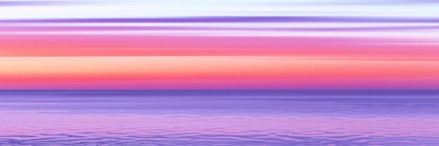 Fantasía sobre el tema del paisaje marino, vacaciones de verano, el pintoresco cielo del atardecer, ondas en el agua