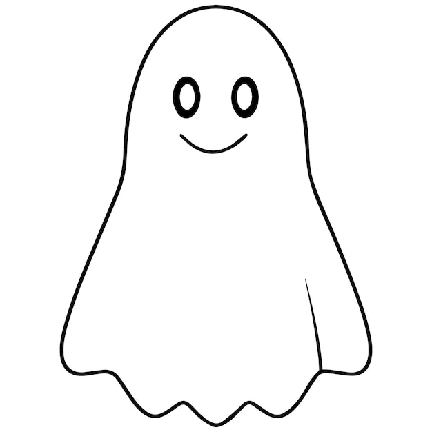 Fantasma lindo vector de Halloween misterio Boo personaje de dibujos animados