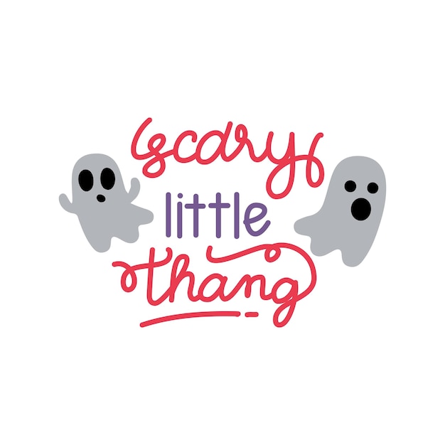 Fantasmas de halloween de little thang de miedo