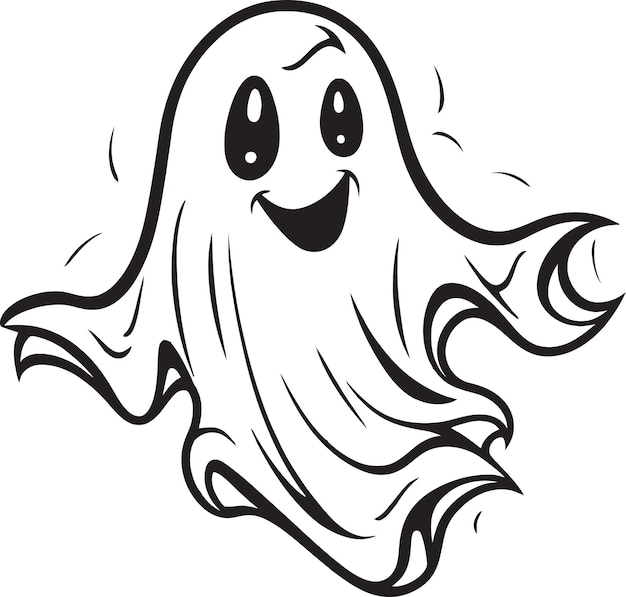 Vector fantasmas del pasado historias de fantasmas de halloween