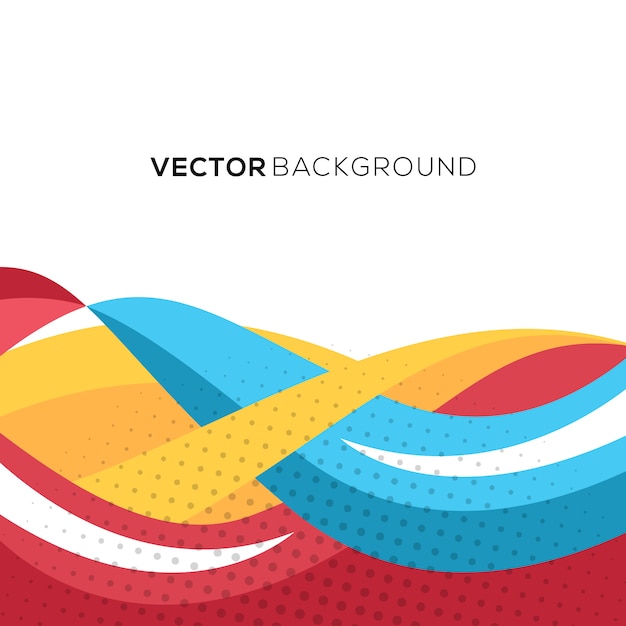Fantástico Bakcground a todo color con forma de ondas