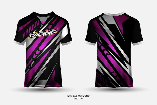 Vector fantástico diseño de camiseta adecuado para carreras deportivas, juegos de fútbol y vectores de deportes