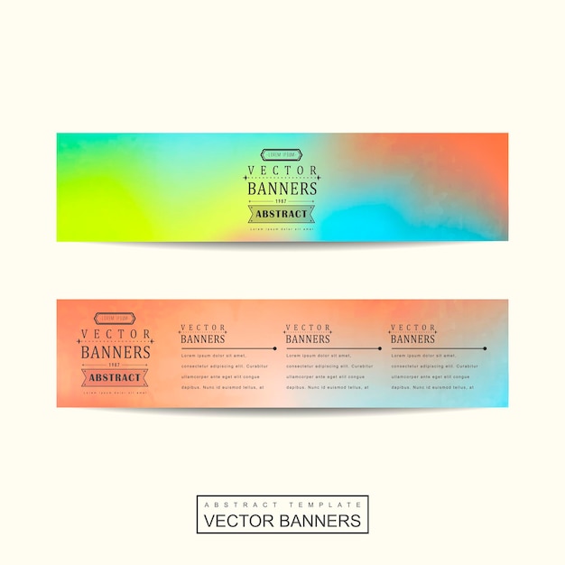 Fantástico diseño de conjunto de plantillas de banner
