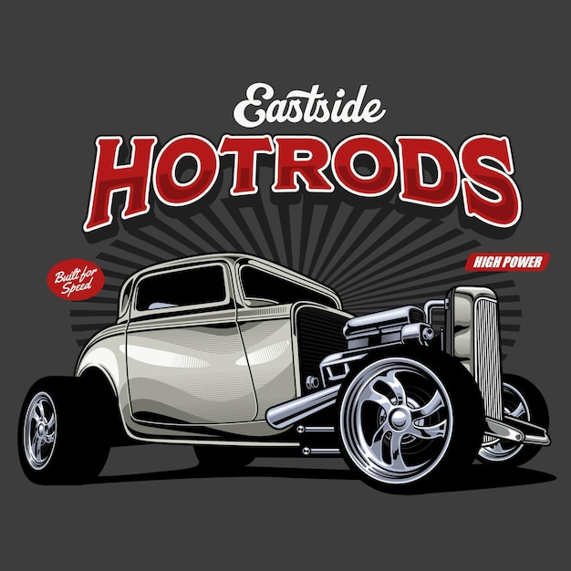 Fantástico motor desnudo hotrod