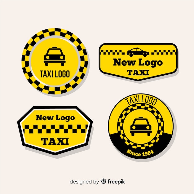 Fantásticos logotipos para compañías de taxis 