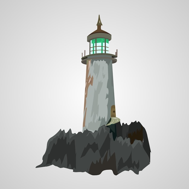 Faro aislado ilustración vectorial