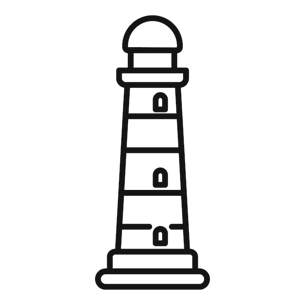 Faros altos que guían los barcos en el mar