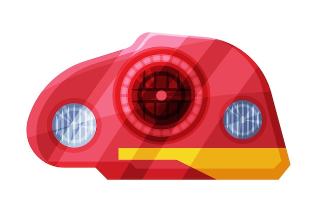 Faros de automóviles faros raros luces de freno Ilustración vectorial de estilo plano sobre fondo blanco