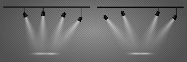 Faros y lámparas para el alumbrado del podio o de la ceremonia