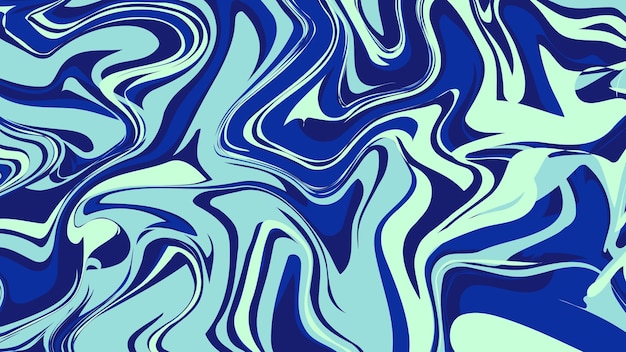 El fascinante arte del remolino azul