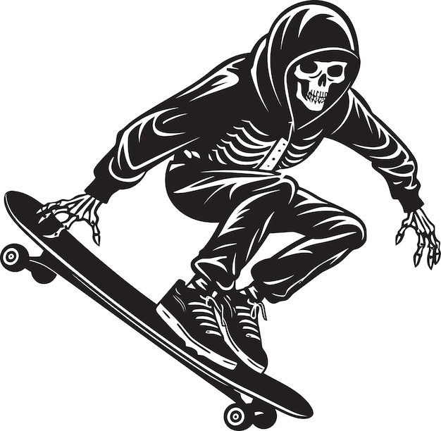 Las fases fantasmagóricas Los ciclos del patinaje de esqueleto La sensación del estilo Skele La moda